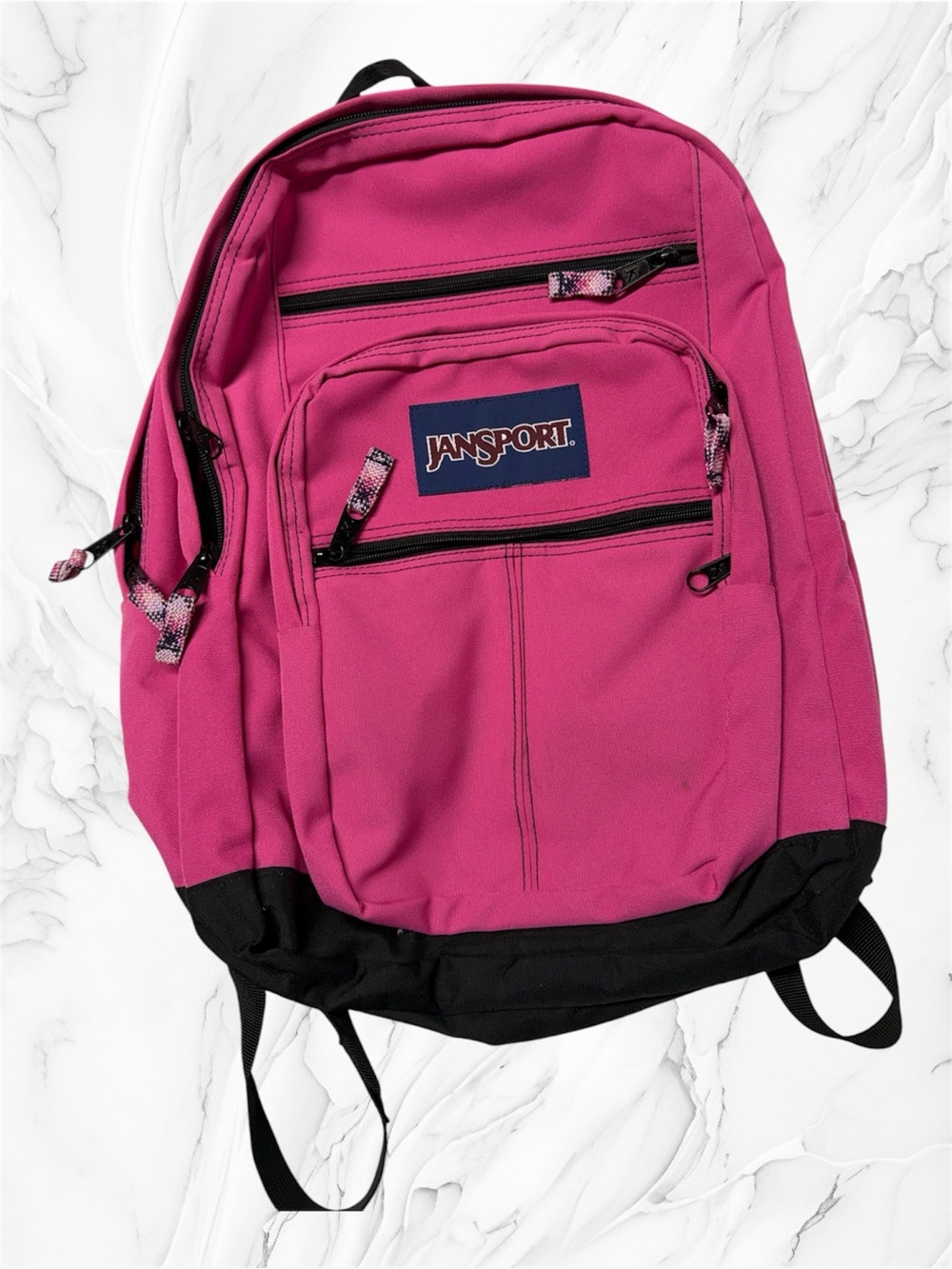 Jansport Hot Pink Backpack with Black Base
